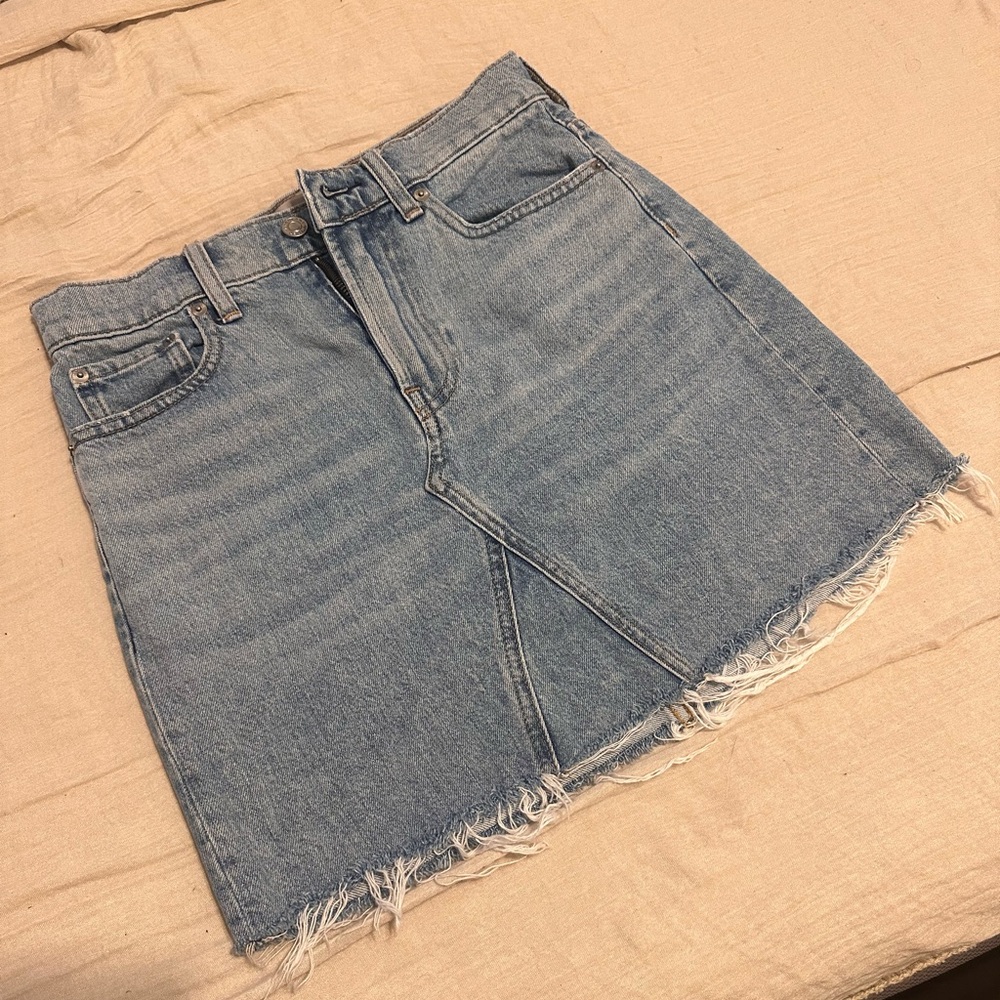 Everlane Denim Reconstructed Skirt size 25